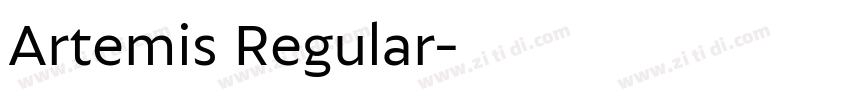 Artemis Regular字体转换